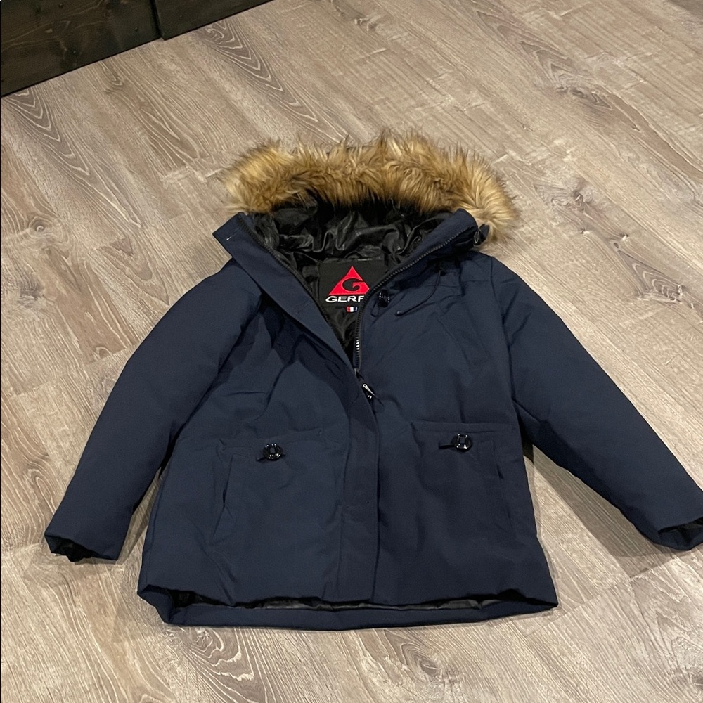 NWOT • Gerry Navy Down Parka with Faux Fur Hood - Picture 4 of 15